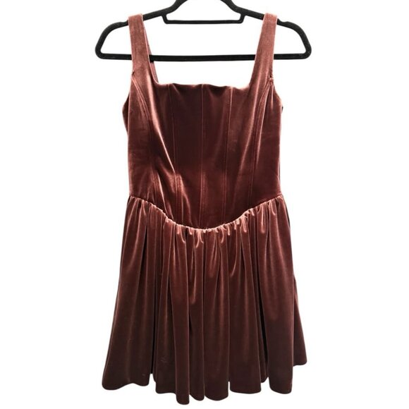 Zara Dresses & Skirts - Zara Corset Velvet Mini Dress